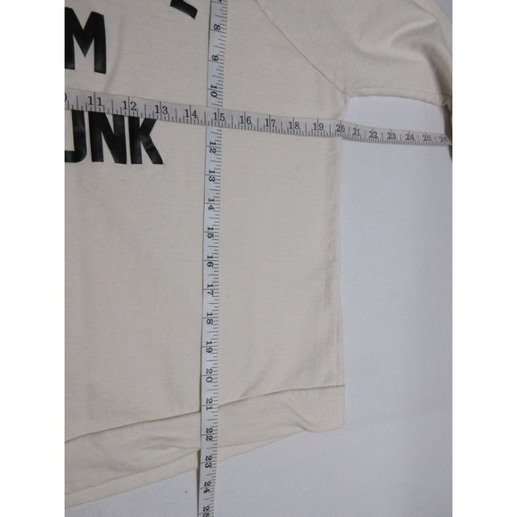 Kotton Click raw boat neck French terry graphic print oversized sweatshirt M - Picture 9 of 11